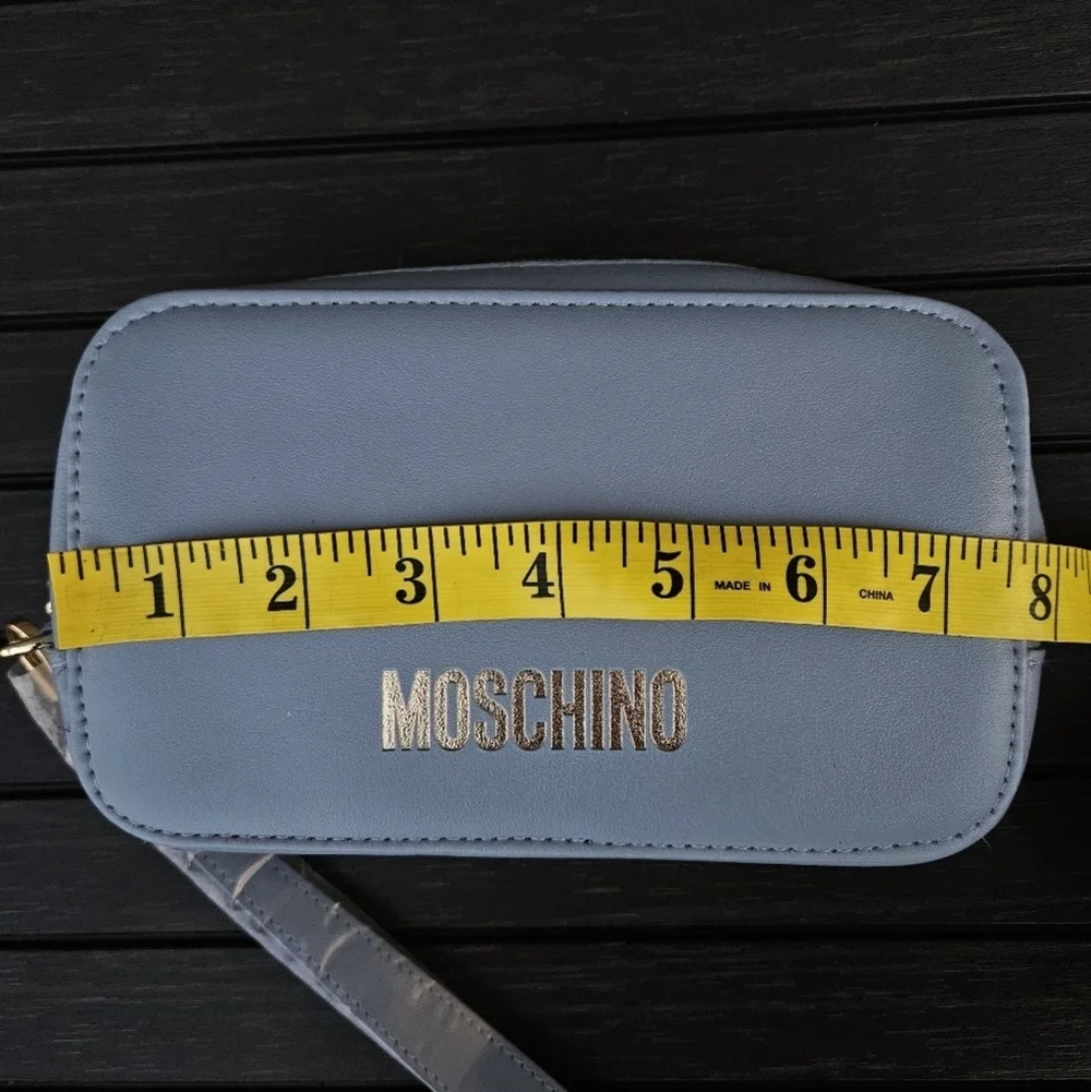 Moschino China Airlines Business Class Amenity Makeup Toiletry Bag French Blue